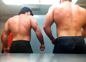 David Amaral and Robin Strand Flexing and Posing