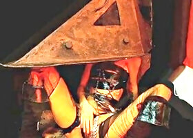 Carrie Burtons Big Clits Cosplay as Horny Pyramid Head