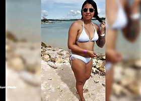 XxHomeMade Deepthroats on Beach Caught Mid-Blowjob Close-Up