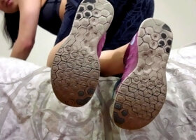 mscakes humiliating post gym sneaker worship