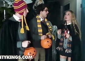 REALITY KINGS Sloan Harpers Witch Costume Comes Off For Some Steamy Girl On Girl Action With
