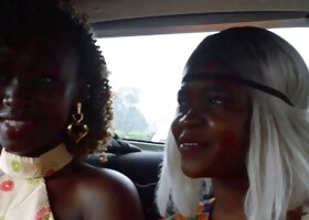 Two EBONY roommates KISSED then ate each other out