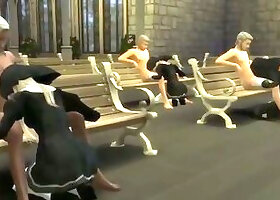 Perverse Religion of Catholic Parents Trick and Fuck the New Innocent Nuns teaching them the