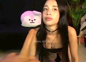 Cute amateur webcam teen girl toying pussy on webcam