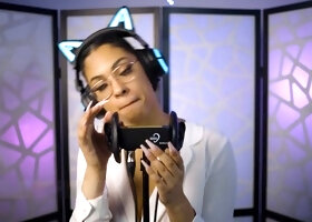 Sexy asmr ear licking, asmr aurora