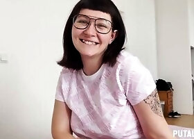PutaLocura - The pretty young girl Meraki riding Torbe's cock and swallowing cum