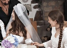 Marica Chanel Strips for Brides Anal Fuck Over Lorenzo Viota