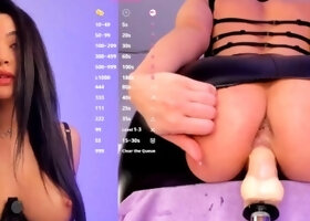 Stacked brunette goes solo toys and masturbation
