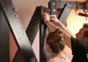 Submissive Brunette got Fucked Really Hard during a BDSM Lesson  Full