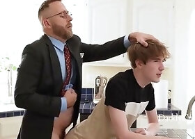 Step Son's Turns Into Kitchen Whore And Keeps Wanting More