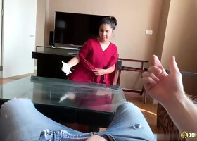 Johntronx - Nasty Asian Maid-on-call Slut Enjoys Getting He...
