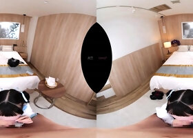 Japanese Beauty Craves VR Passion With Long Hair POV